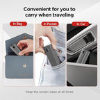 2 in 1 Screen Cleaner, Spray & Wipe Cleaner, with Transparent Protective Shell for All Phones, Laptop and Tablet Screens