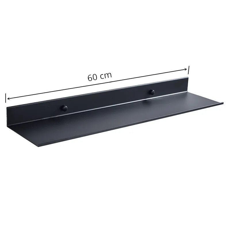 Matt Black Wall Bathroom Shelves