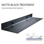 Matt Black Wall Bathroom Shelves