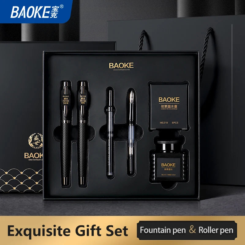 Black Grey Fountain Pen Gift Set