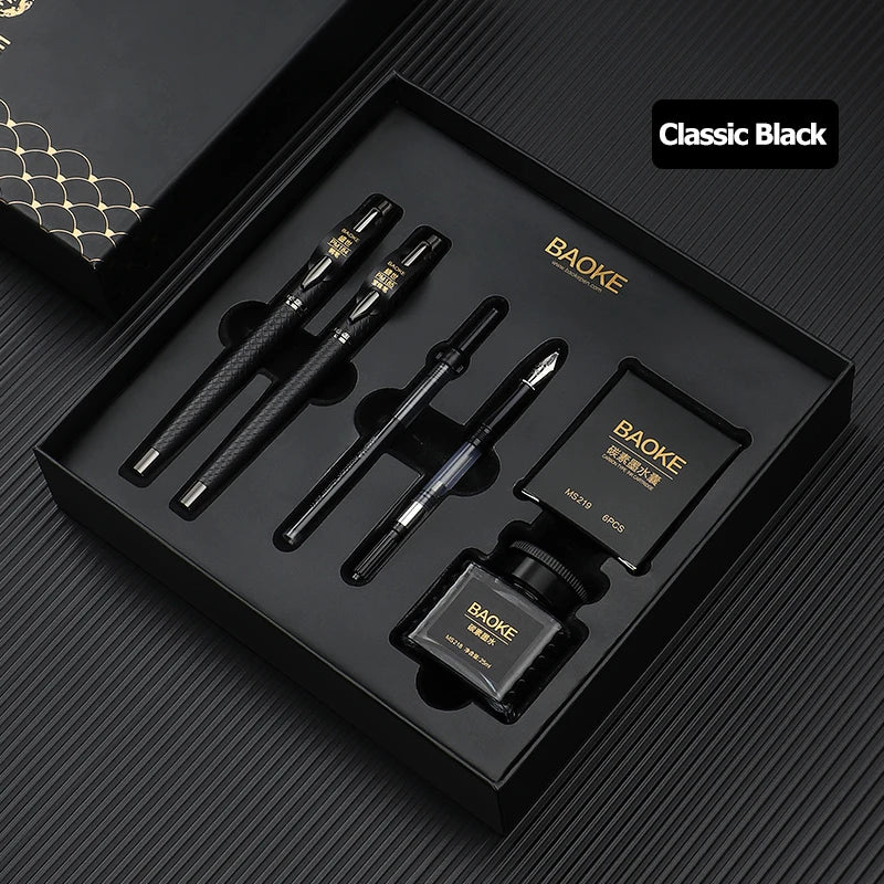 Black Grey Fountain Pen Gift Set