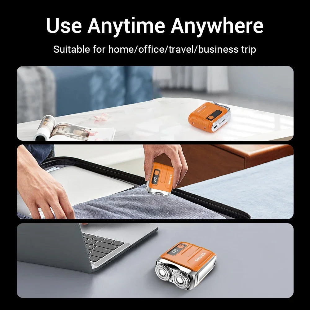 Intelligent Digital Display Washable Mini Electric Shaver