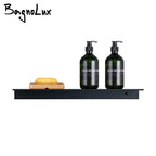 Matt Black Wall Bathroom Shelves