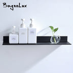 Matt Black Wall Bathroom Shelves