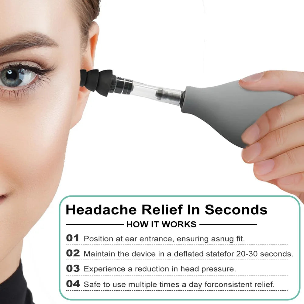 Portable Ear Pressure Relief Suction Device