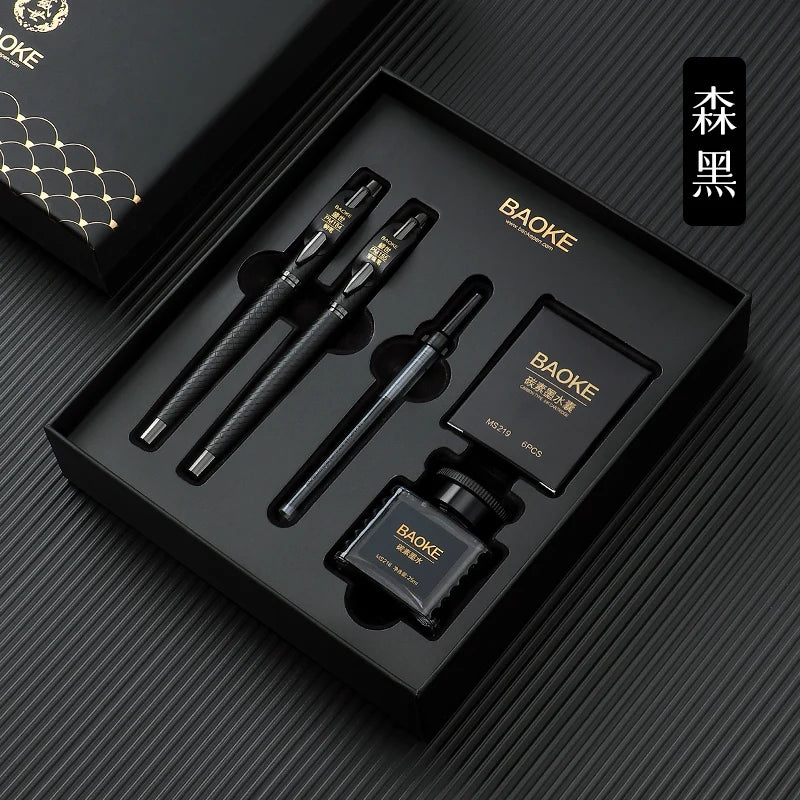 Black Grey Fountain Pen Gift Set