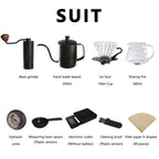 Steel Grinder Kettle Coffee Set