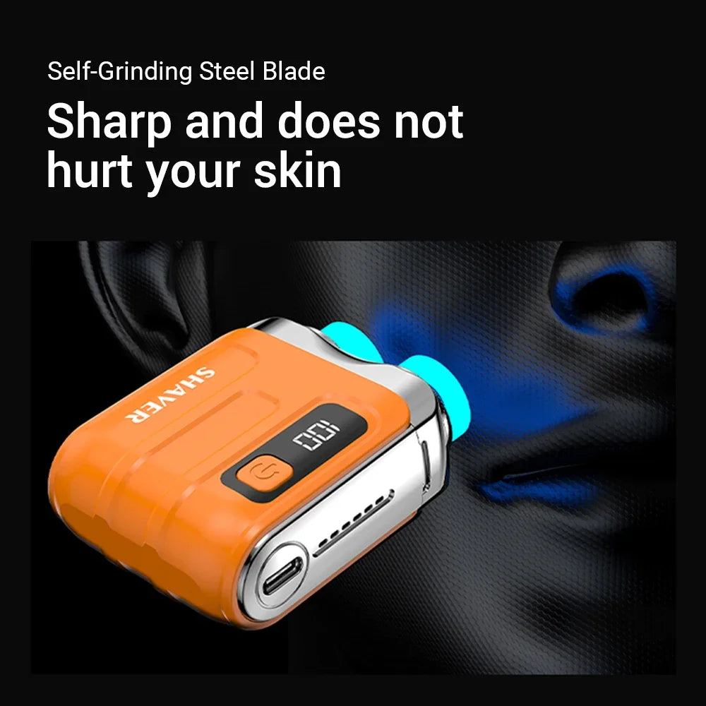Intelligent Digital Display Washable Mini Electric Shaver