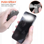 2 in 1 Screen Cleaner, Spray & Wipe Cleaner, with Transparent Protective Shell for All Phones, Laptop and Tablet Screens