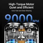 Intelligent Digital Display Washable Mini Electric Shaver