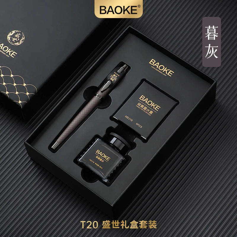 Black Grey Fountain Pen Gift Set