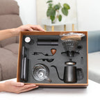 Steel Grinder Kettle Coffee Set