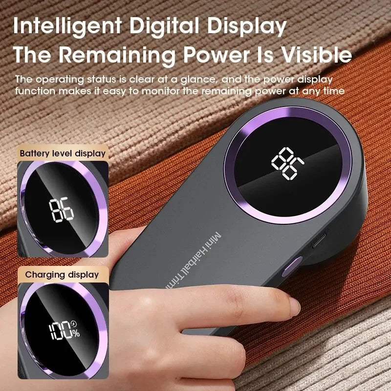 LED Digital Electric Lint Remover
